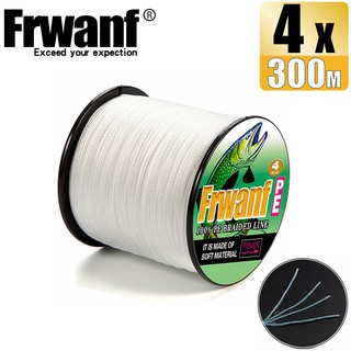 braided line tali pancing benang Frwanf 300M Super Powerful White Angling  Durable Braided Fishing Line PE