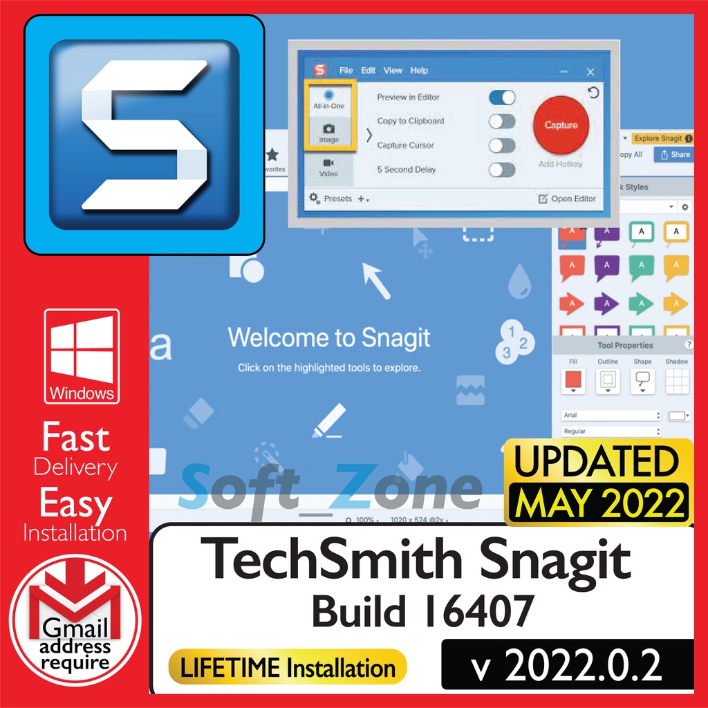 TechSmith Snagit 2024 v24.1.4.2756 The Leader in Screen Capture