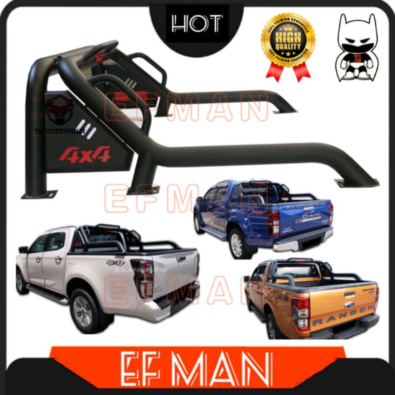 4X4 SPORT ROLL BAR HILUX NAVARA RANGER DMAX TRITON JMC BT50 COLORADO ...