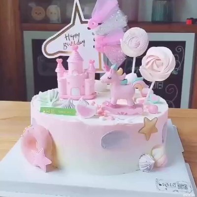 Fairy Chiffon Dress Ballerina For 4 Years Princess Girl Birthday Cake Topper - 3D