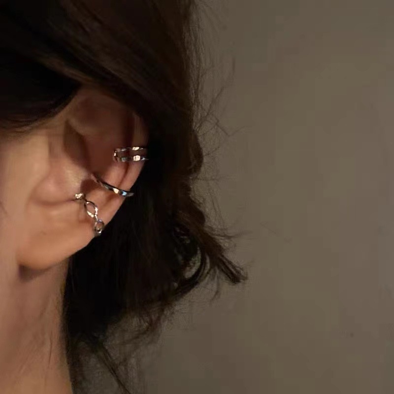 3 Piece Clip Earrings No Pierced Ears Ear Cuff Earrings for Women