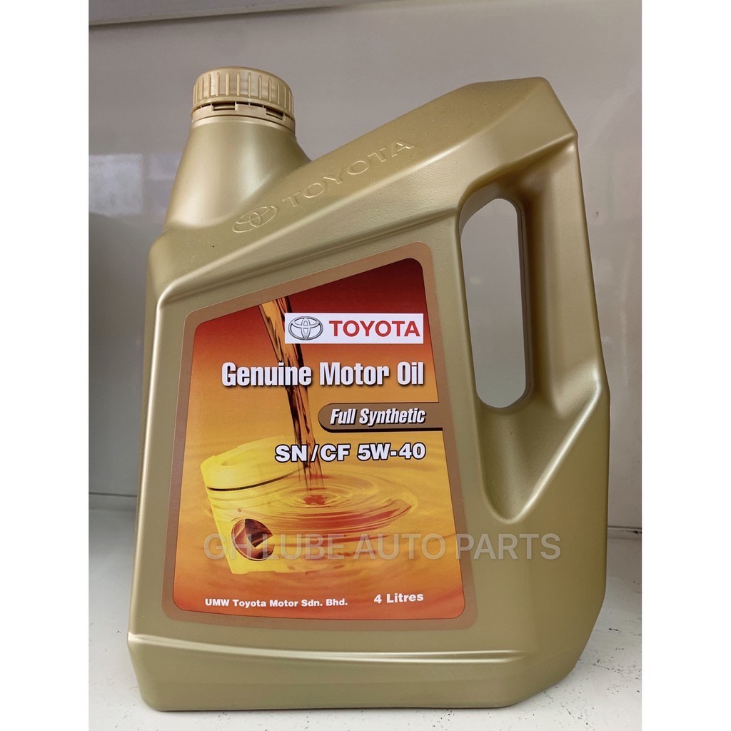 Toyota 5w40 Fully Synthetic (4L) | Shopee Malaysia