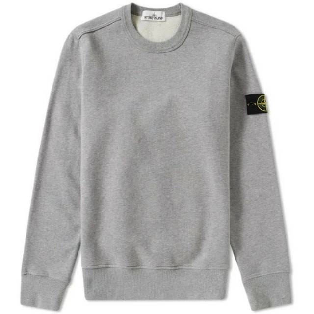 Stone island outlet grey crew neck