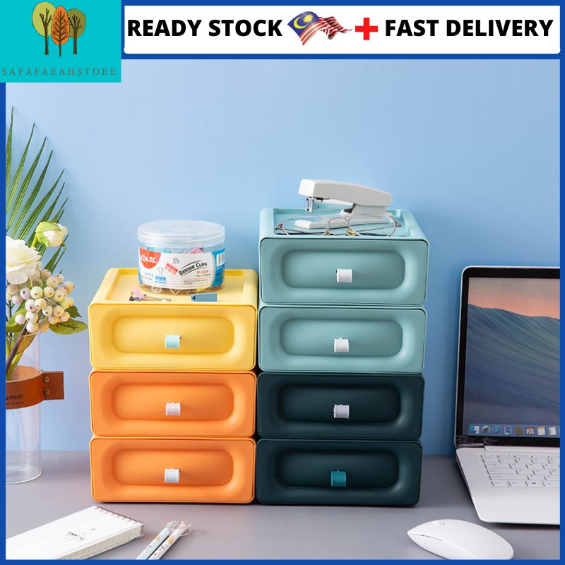 Kotak Laci Kecil/Table Top Drawer Storage Box Office Organiser