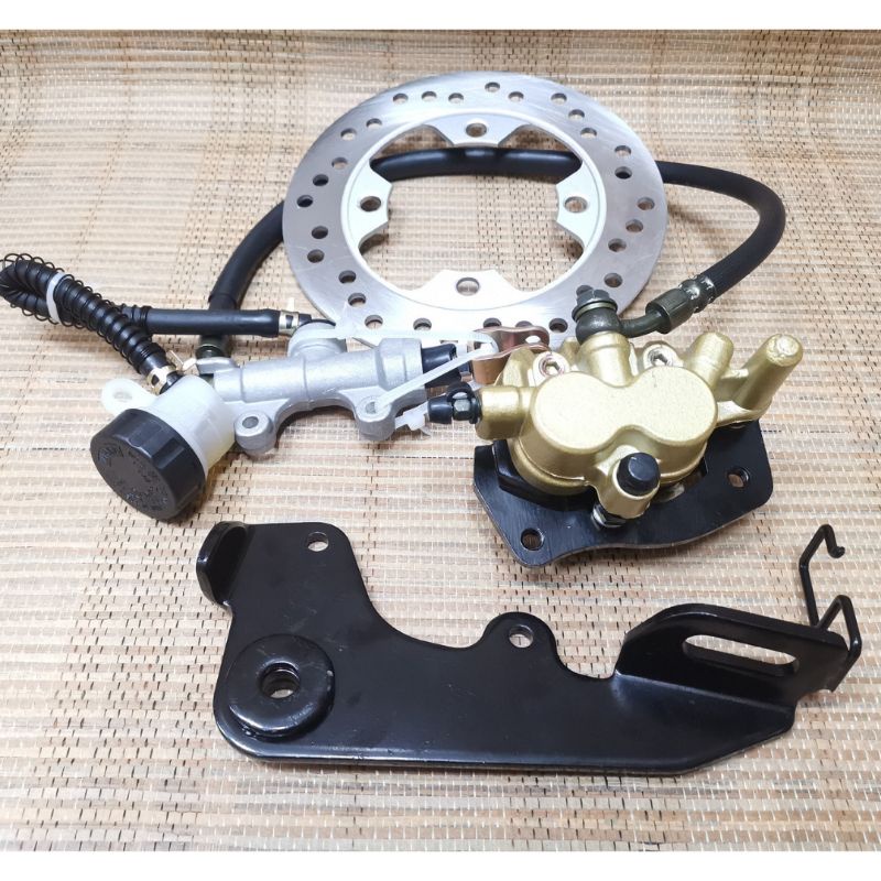 MODIFY SET REAR DISC BRAKE PUMP FULL SET WITH DISC PLATE GOLD Y125ZR