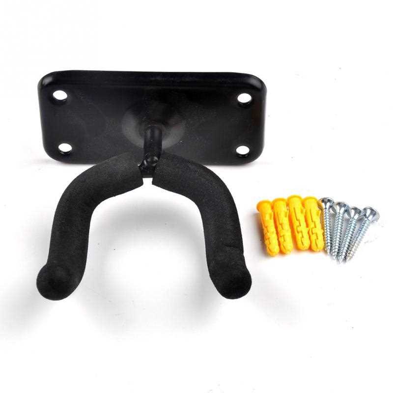 Guitar Hanger Hook Holder Musical Instrument Display Stand Rack (Black ...