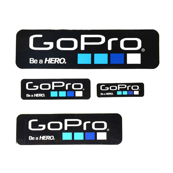 Proocam Pro-F014B-BK Gopro Hero Sticker set 4 size - Black | Shopee ...