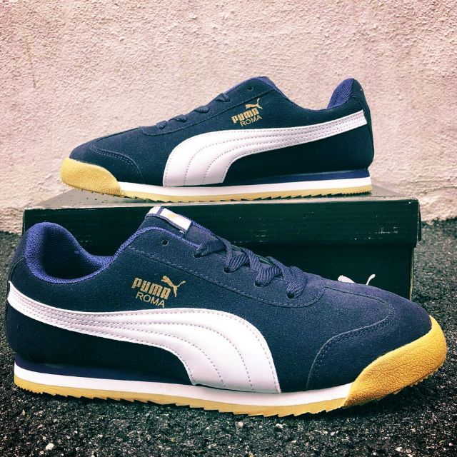 Puma roma dark outlet blue