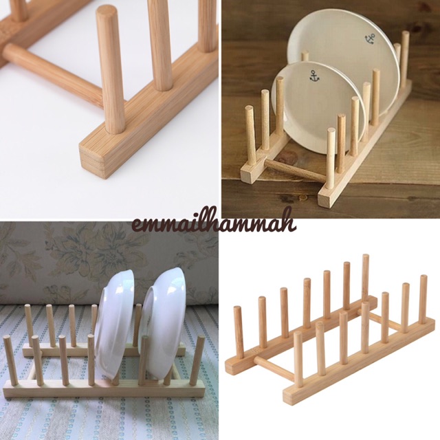 OSTBIT Plate holder, bamboo - IKEA