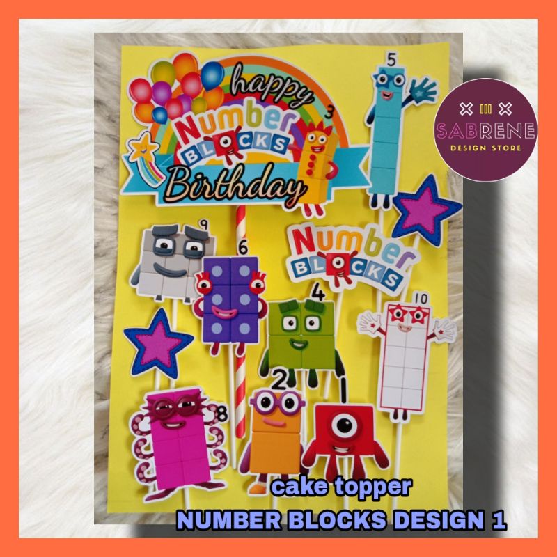 Cake Topper NUMBER BLOCKS Ready Stock | Shopee Malaysia