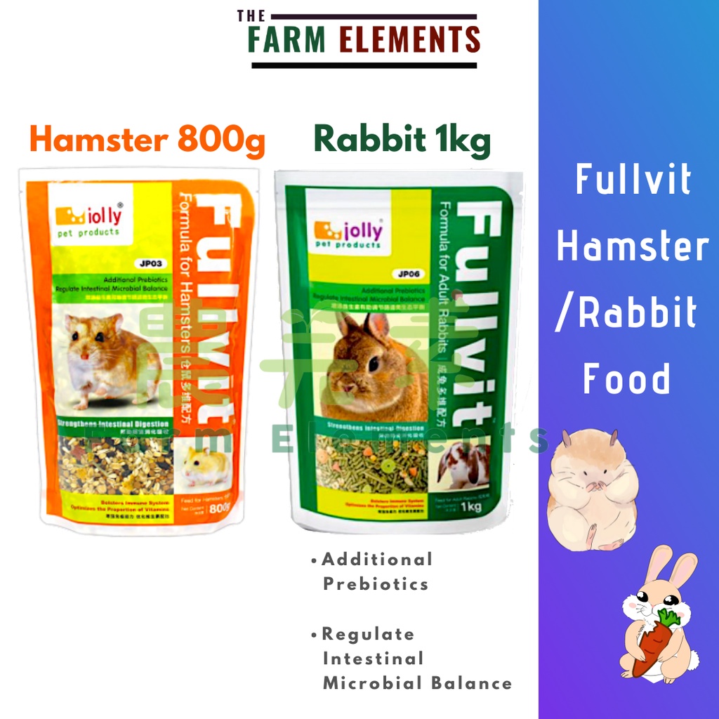 Jolly Fullvit Formula Hamsterrabbit Food 800g Makanan Hamster Jp03