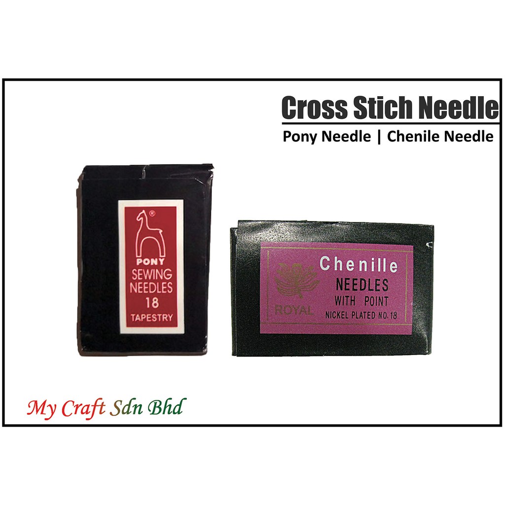 Ready Stock] Cross Stich Needles, Jarum Silang Pangkah