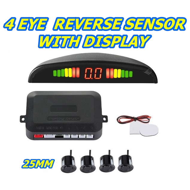 Reverse sensor 4 eye with display 25mm | Shopee Malaysia