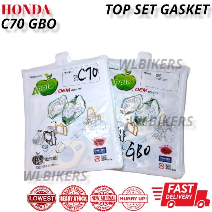 HONDA C70 GBO TOP SET GASKET FULL GASKET COMPLETE SET -HOT ITEM ...