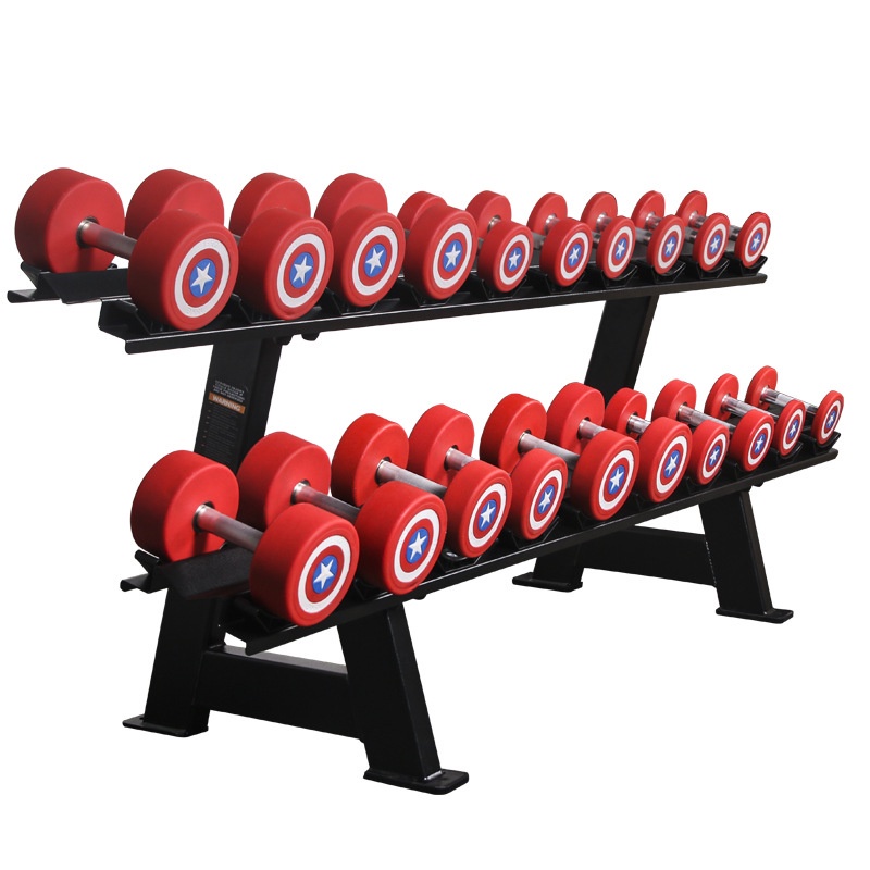 Ready Stock Commercial 2 Tiers Dumbbell Rack double layer (10 pairs ...