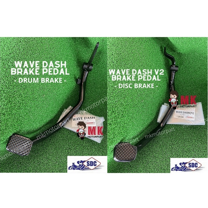 ( BLACK ) BRAKE PEDAL Lever Honda WAVE DASH / Dash2 = Dash110 V2 ( Disc