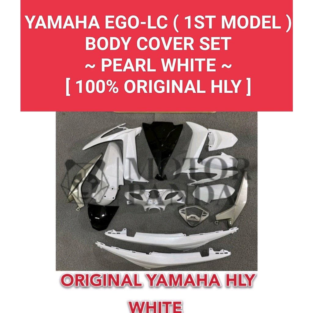 Yamaha Ego Lc Original Hly Pearl White Body Cover Set