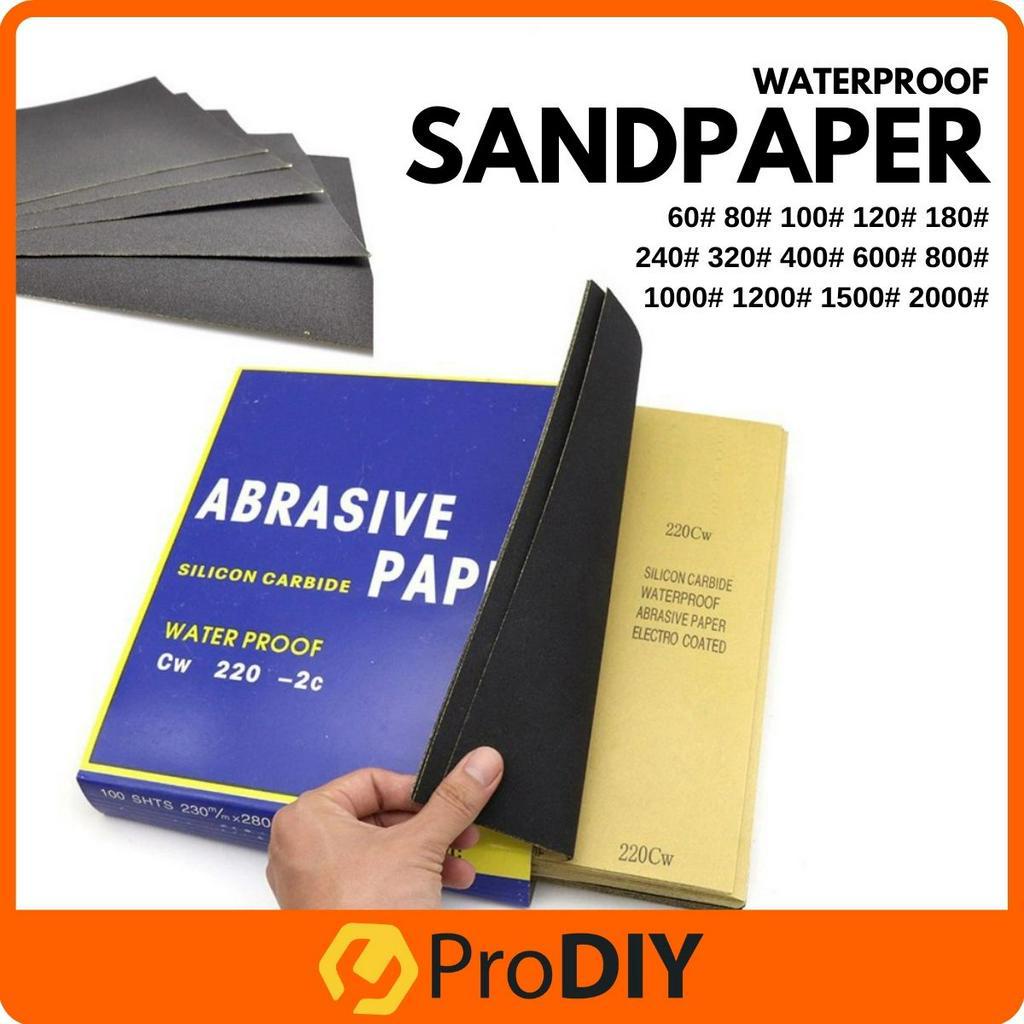 EAGLE Sandpaper Waterproof Abrasive Paper Sand Paper Dry / Wet (Grit 60 ...