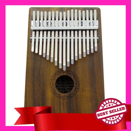 Kalimba A 17 Tasti In Legno Di Koa Hawaiano - Thumb Piano Con Borsa, Martelletto, Accordatore, Adesivi, Regalo Musicale