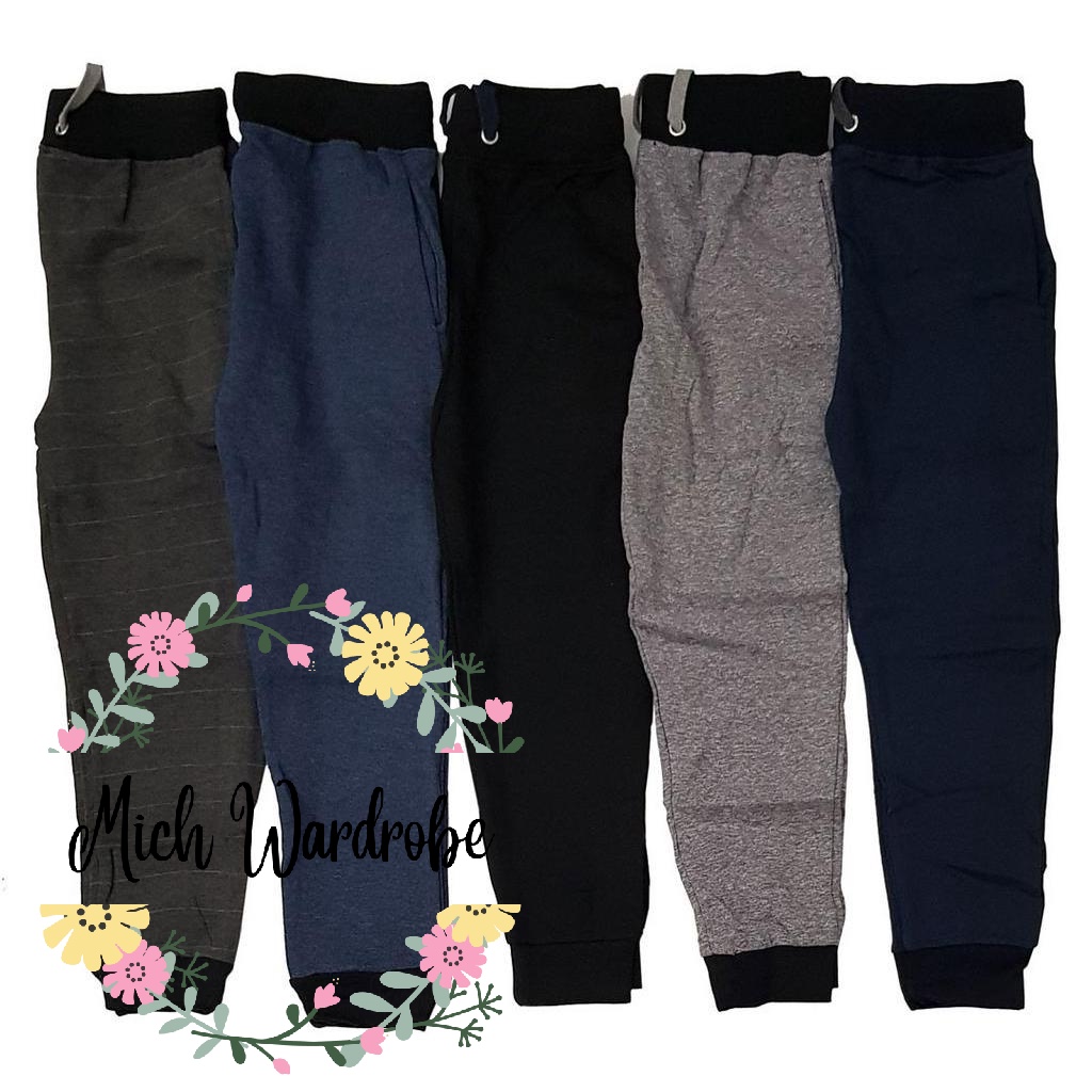 (8Y-12Y) Kids BOY Big Size PLAIN Jogger Pant Seluar Kosong Jogger Pants ...