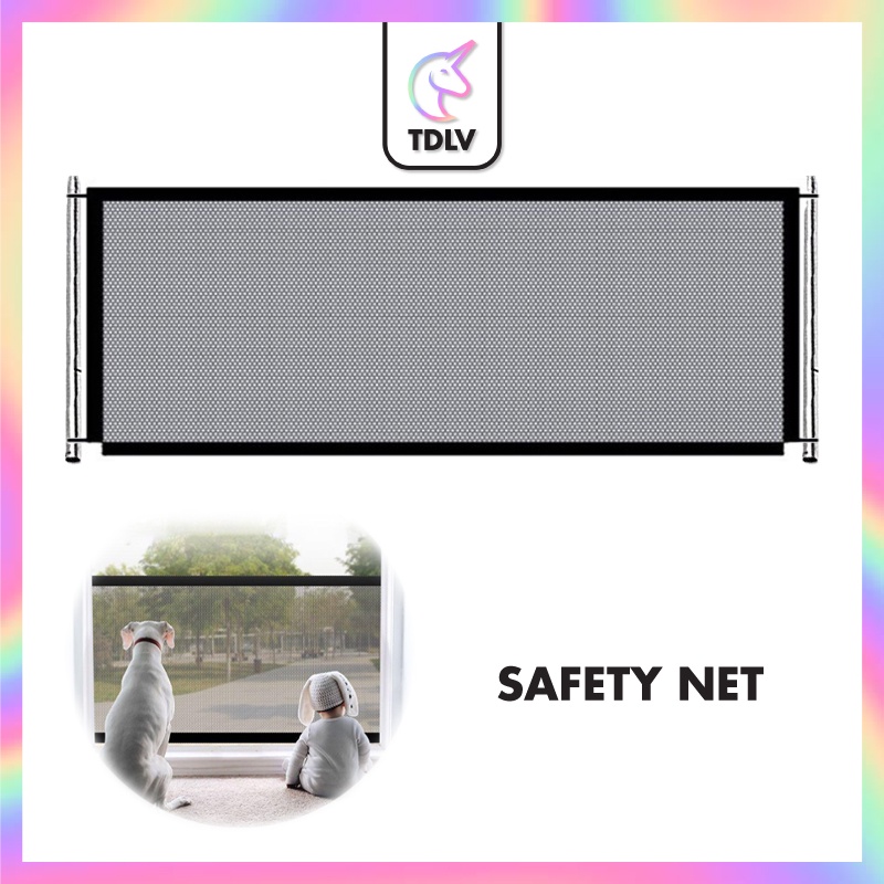 TDLV Pet Barrier Folding Breathable Mesh Net Dog Separation Guard Gate ...