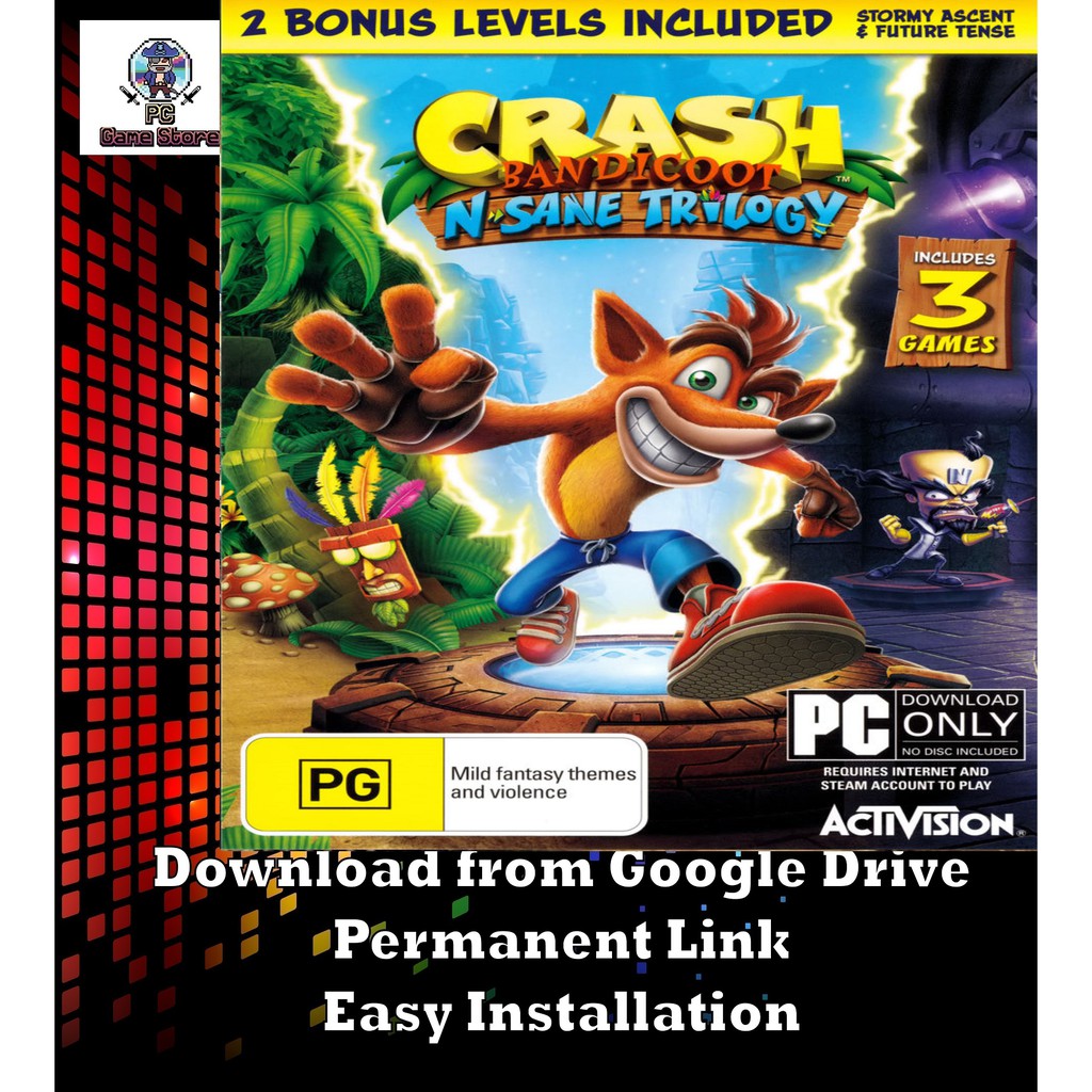 [PC] Crash Bandicoot N. Sane Trilogy (digital download) | Shopee Malaysia