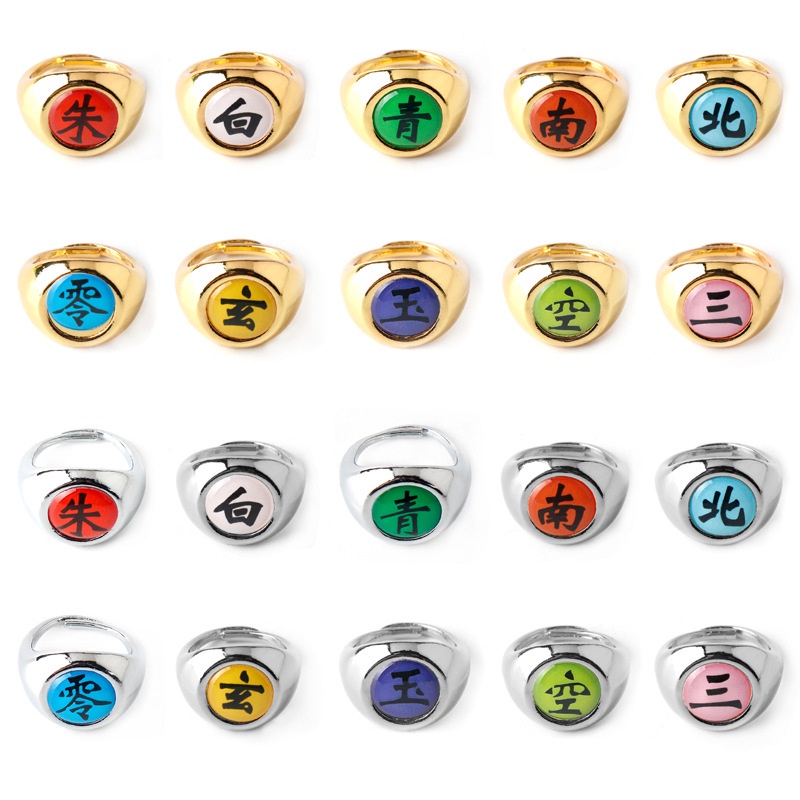 Akatsuki Naruto Rings Japanese Anime 10 Styles set Uchiha Itachi ...