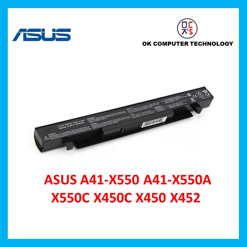 2600mAh Laptop Battery for ASUS A41-X550A A41-X550 X450 X550 X550C X550B  X550V X550D X450C