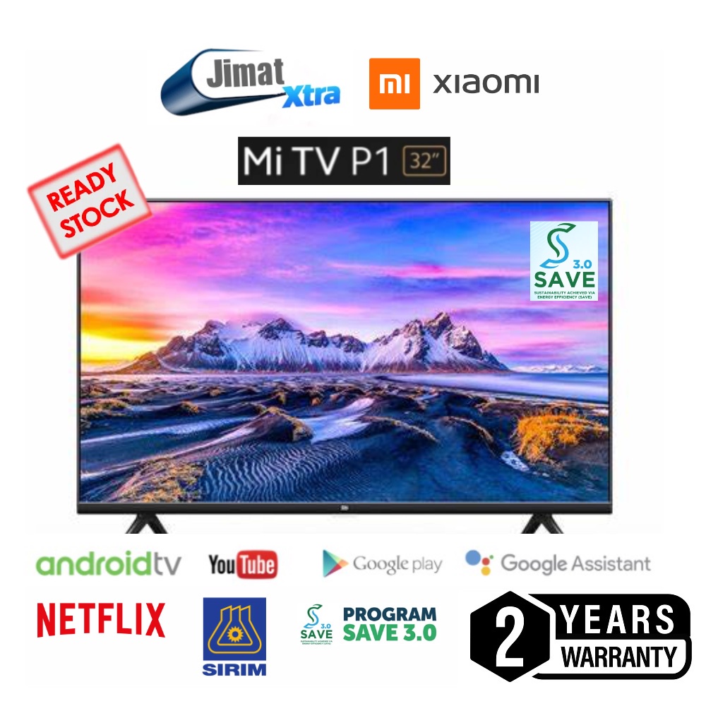Xiaomi 32" Mi Android Smart TV P1 Series L32M6-6ARG | Shopee Malaysia