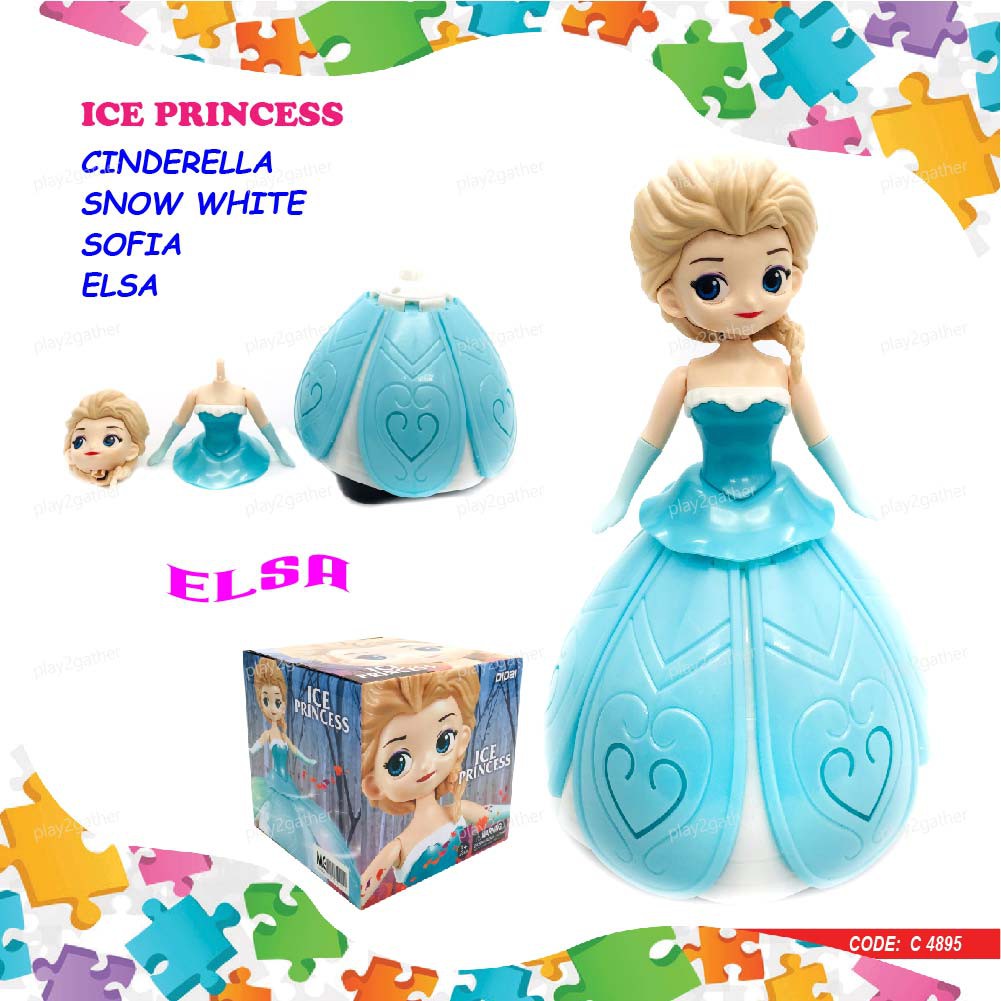 Ice Princess LD-133A/B/C/D_Dancing Ice Princess Elsa LED Light & Music ...
