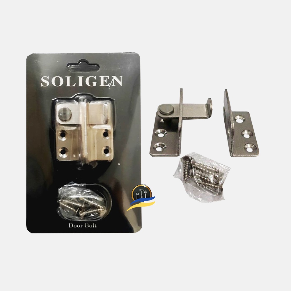 Soligen Stainless Sliding Door Latch Push Door Lock | Shopee Malaysia