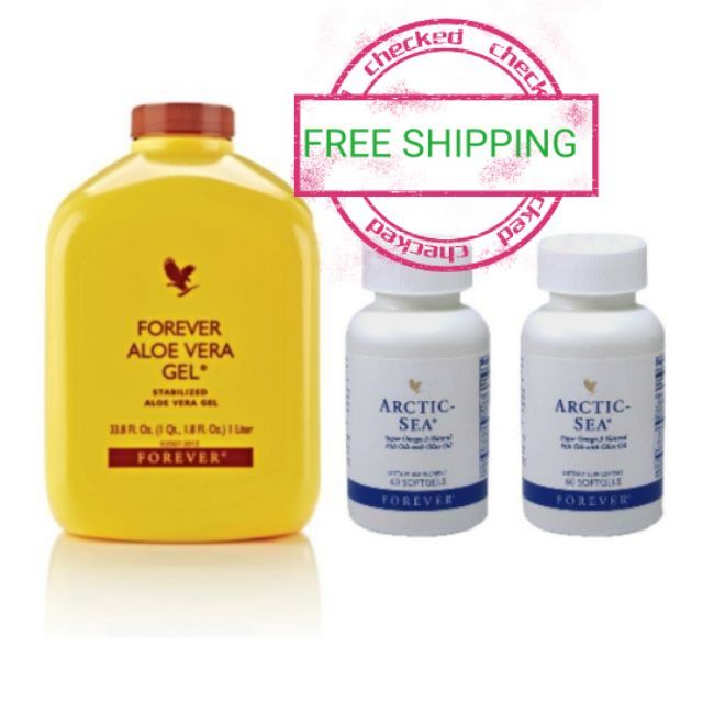 FOREVER LIVING Aloe Vera Gel & Arctic Sea [ 2x bottles. | Shopee Malaysia