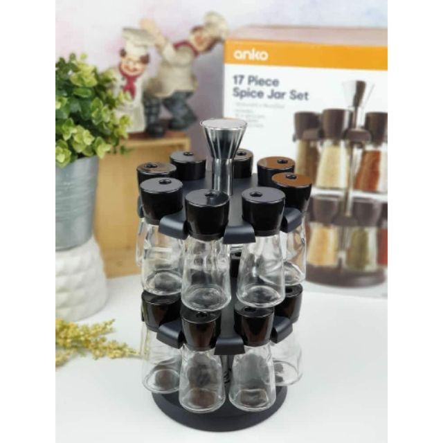 17 piece spice jar set sale