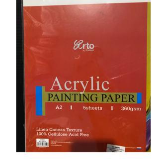 Arto Acrylic Painting Paper Pad 12 Sheets 360 GSM A4 Acid Free