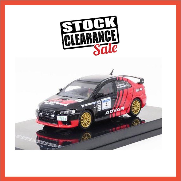 Mô hình xe Mitsubishi Lancer EVO X Ralliart Edition Black tỉ lệ 1:64 T
