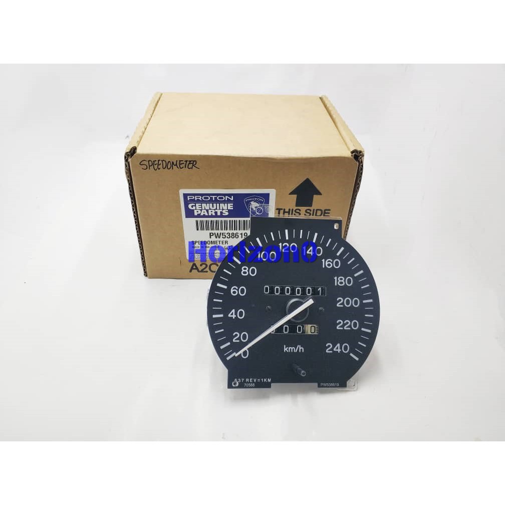 PROTON WIRA 1.6 SPEEDOMETER 240KM/H WHITE + BLACK BASE | Shopee Malaysia