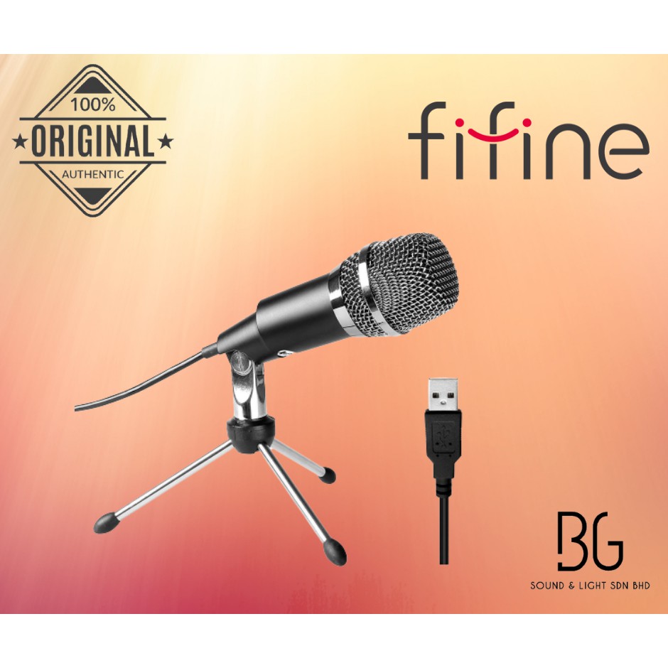 FIFINE K668 USB MICROPHONE PLUG & PLAY WITH WINDOWS/MAC FOR VIDEO CALL ...
