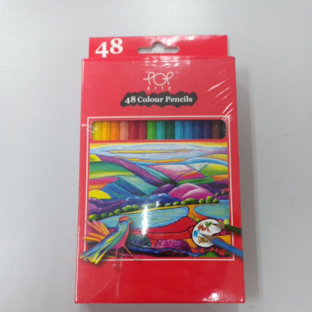 Pop art colour pencil 48pcs