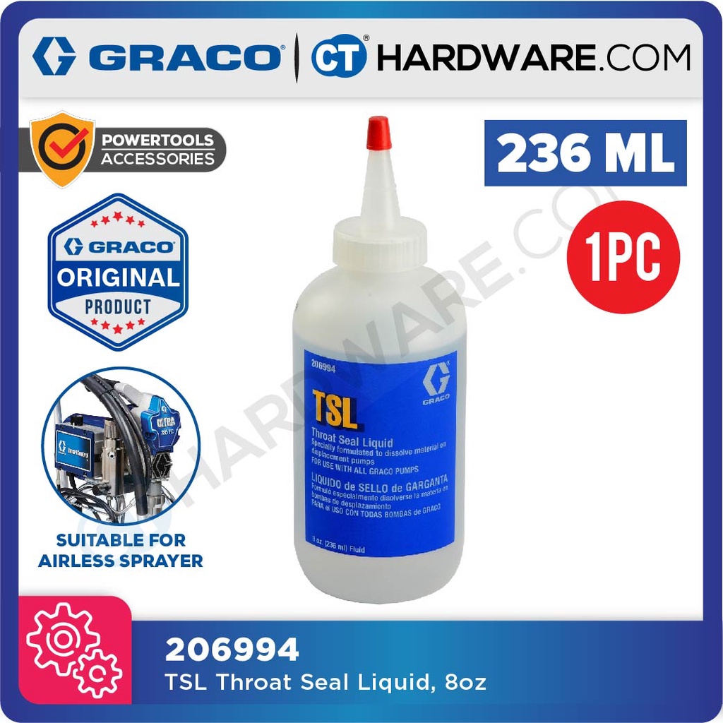 GRACO 206994 TSL THROAT SEAL LIQUID 8oz | 236ML (SMALL SIZE