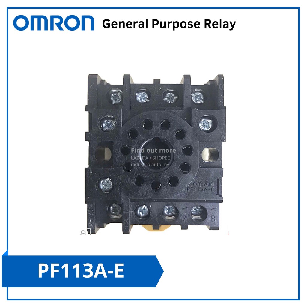 🇲🇾 Ready Stock Omron Pf113a E 11pin Relay Socket Base Industrial Automation Shopee Malaysia 