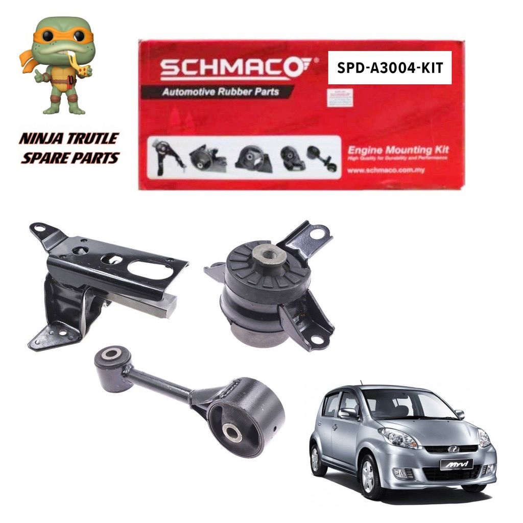 PERODUA MYVI 1.0/1.3 AUTO/MANUAL ENGINE MOUTING KIT SET SCHMACO SPD ...