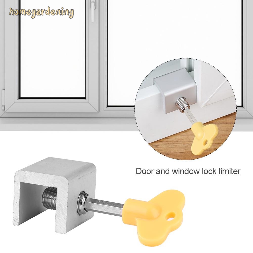 Adjustable Sliding Window Locks Door Frame Security Lock with Keys Anti