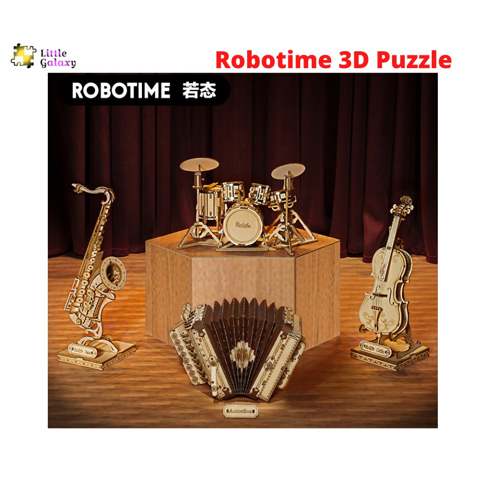 [Ready Stock 现货][Birthday Gifts] Robotime 3D DIY Wooden Puzzle- Musical ...