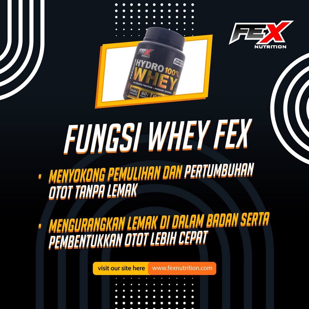 PREMIUM PROTEIN HYDROWHEY FEX NUTRITION | Shopee Malaysia