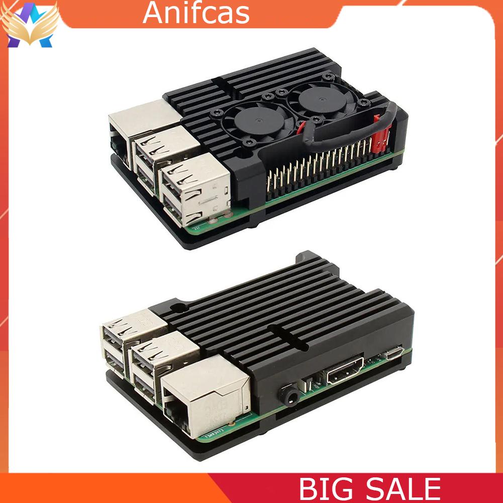 AC-For Raspberry Pi 3 Model B B+ Aluminum Alloy Case with without Dual ...
