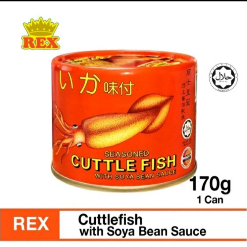 expired date 25/11/2024 ♡♡REX Cuttlefish With Soya Bean Sauce 170g 100