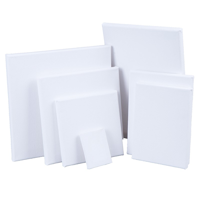 Blank White Mini Small Stretched Artist Canvas Art Board Oil Paint