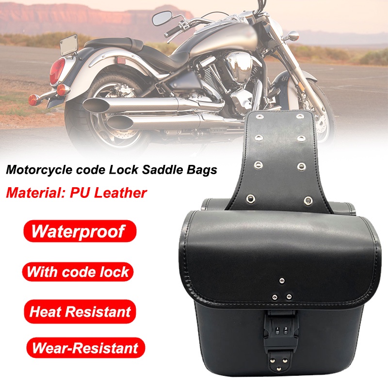 Vulcan 800 900 1500 1600 2000 Motorcycle code Lock Bag Saddle Bag