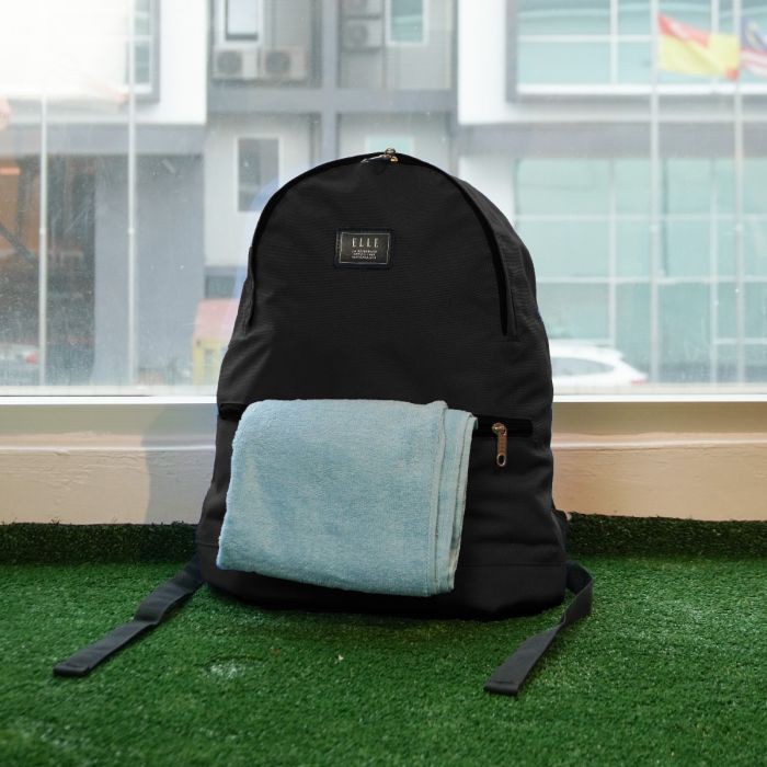 Elle Original Backpack Bag Black French Designer Brand Elle Sport Series