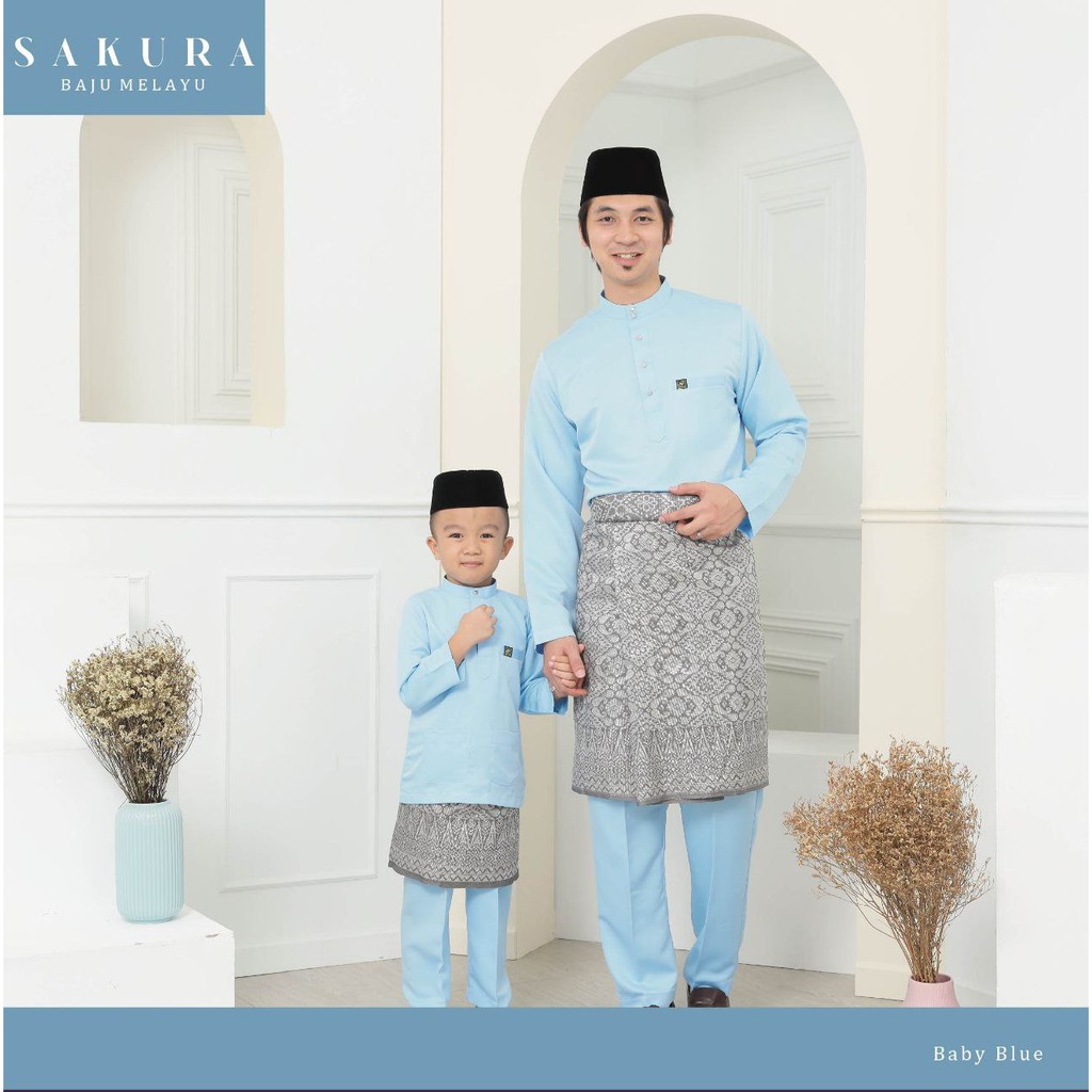 SET ANAK AYAH | BAJU MELAYU AS-SIDDIQ | SAKURA SILK + SUTERA | CUTTING ...